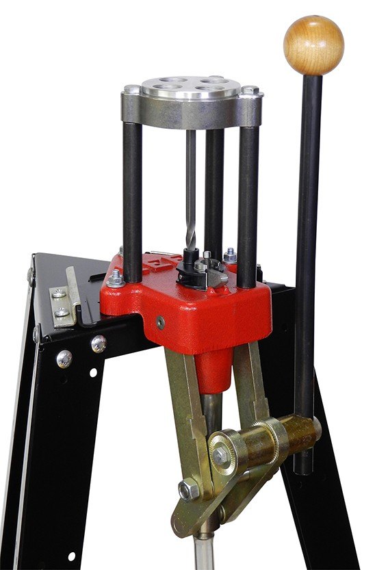 Presse de rechargement Lee Classic Turret, tourelle quatre trous et levier à poignée bois